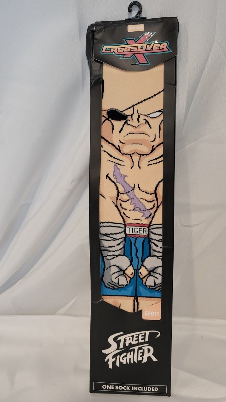 Street Fighter Sagat Crossover Sox Collectible Single Sock One Size Capcom New
